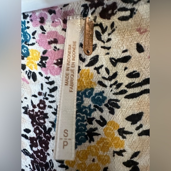 Free People Pink Floral Tie-Front Midi Dress - Picture 5 of 5